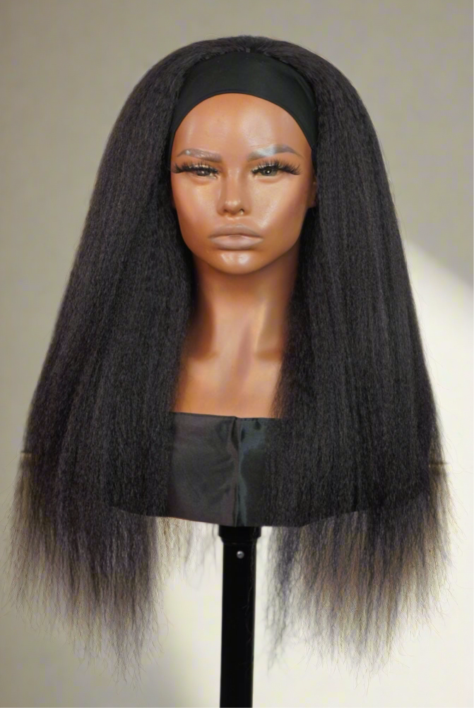 Kinky Straight Headband Wig