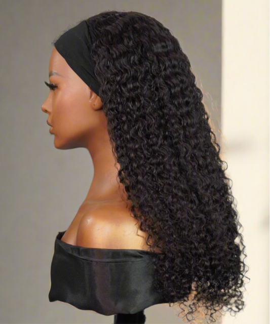 Deep Curly Headband Wig