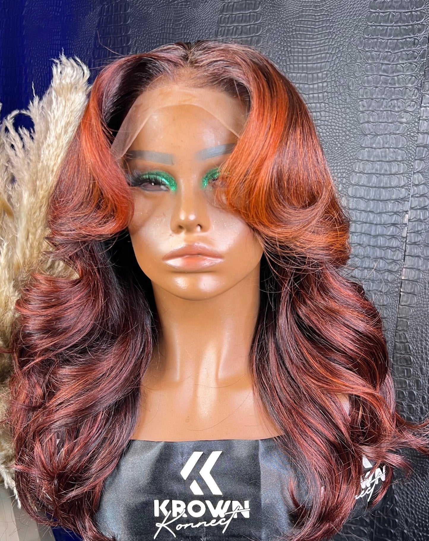 Lace: 13x4 Swiss Frontal unit Length: 16-18 inches Color: Custom color shown in photo Texture: Deep Waves Product Issues: This unit has been cut and layered. _________________________________________________ PLEASE NOTE: Shipping Time is 7-10 business days. ________________________________________________________________________ ALL SALES ARE FINAL . NO REFUND DUE TO THE NATURE OF THE PRODUCT BEING CUSTOMIZE.