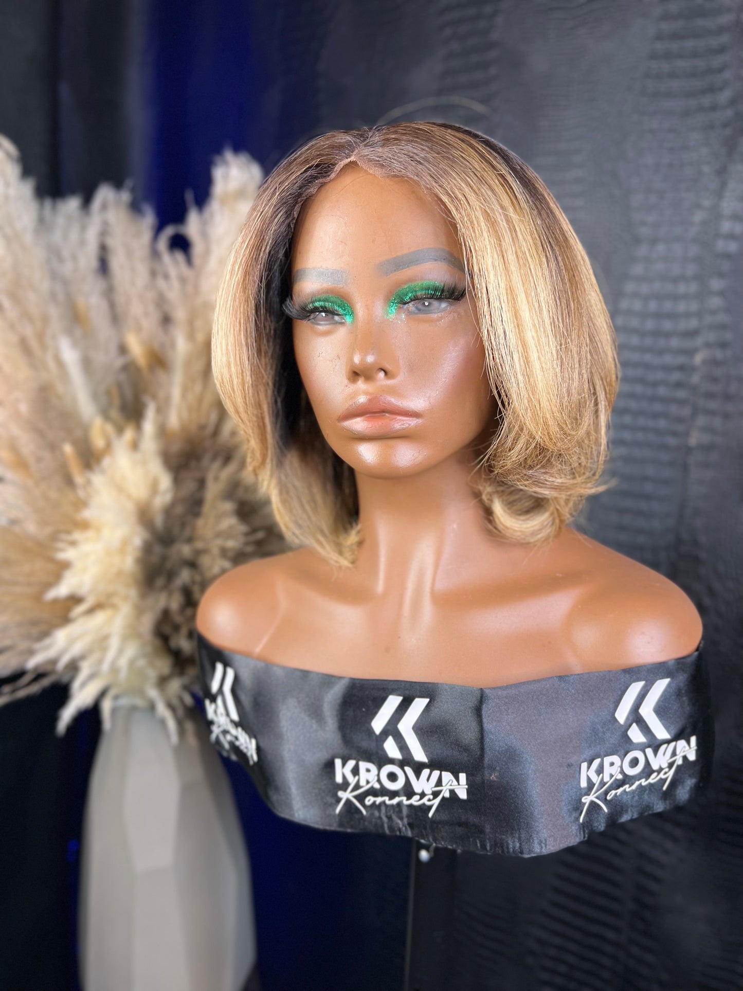 Lace: 13x4 Swiss Frontal unit Length: 8-10 inches Color: Custom color shown in photo Texture: Deep Waves Product Issues: This unit has been cut and layered. _________________________________________________ PLEASE NOTE: Shipping Time is 7-10 business days. ________________________________________________________________________ ALL SALES ARE FINAL . NO REFUND DUE TO THE NATURE OF THE PRODUCT BEING CUSTOMIZE.