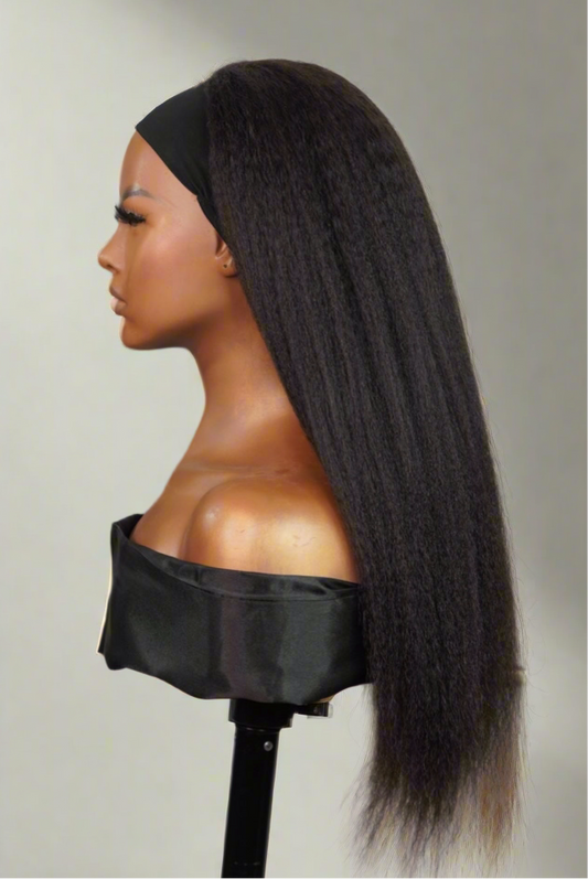 Kinky Straight Headband Wig
