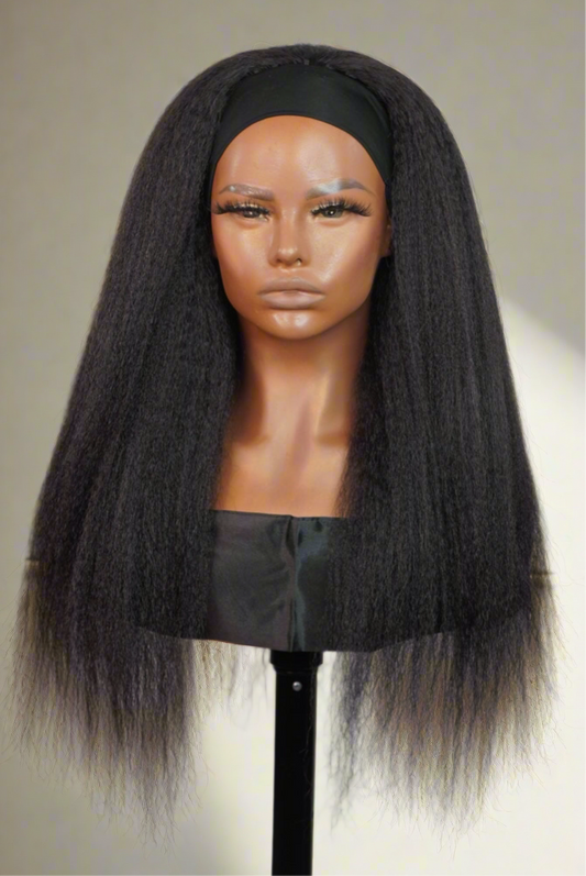 Kinky Straight Headband Wig